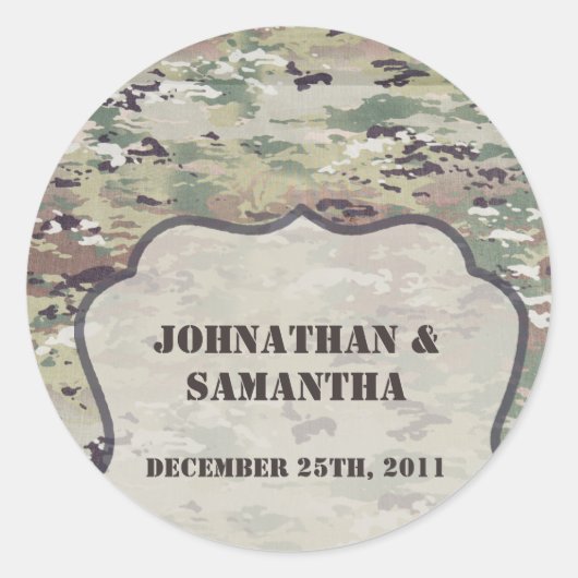 Stickers Favor de 20 à 1,5" Armée OCP Camo Uniform (Devant)