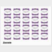 Stickers Favor Mariage Violet (Feuille)