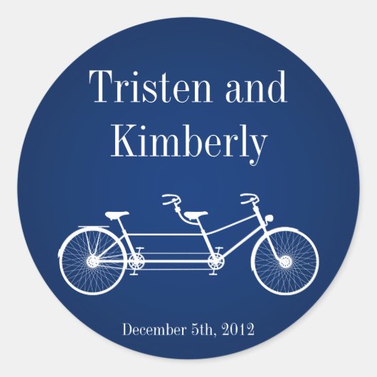 Stickers favoris 20 - 1,5" Marine Bleu Double Vélo (Devant)