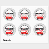 Stickers Favoris Merci Firetruck (Feuille)