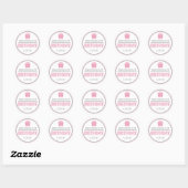 Stickers Favoris Premier Anniversaire (rose / gris (Feuille)