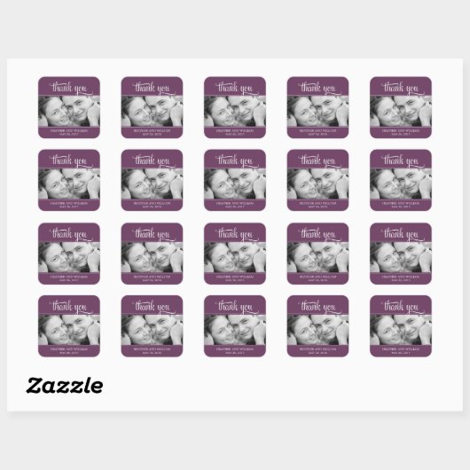 Stickers Favour Mariage Photo Cadre (Feuille)