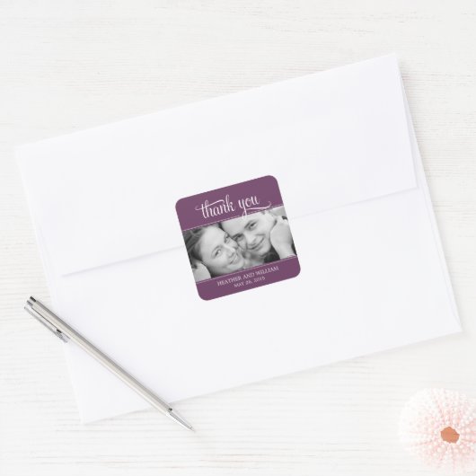Stickers Favour Mariage Photo Cadre (Enveloppe)