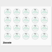 Stickers Favour Marié (Mint Green / Grey) (Feuille)