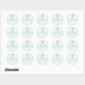 Stickers Favour Marié (Mint Green / Grey) (Feuille)