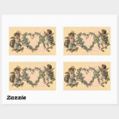 Stickers Féerie Valentine vintage (Feuille)