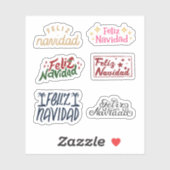 Stickers Feliz Navidad (Feuille)