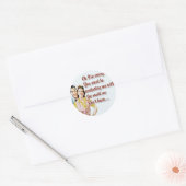 Stickers femme au foyer rétro joyeuse 2 (Enveloppe)
