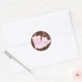 Stickers Femme Brown rose (Enveloppe)