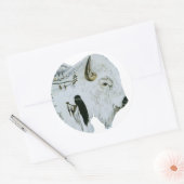 Stickers Femme Buffalo Blanc (Enveloppe)