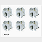 Stickers Femme Buffalo Blanc (Feuille)