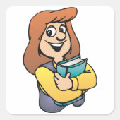 Stickers Femme Étudiante (Devant)