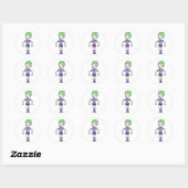 Stickers Femme Zombie (Feuille)