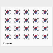 Stickers femmes Tae Kwon Do Kicker (Feuille)