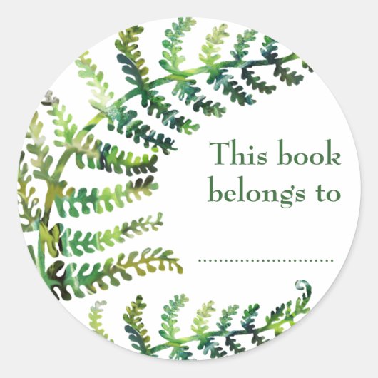 Stickers Fermer Bookplate (Devant)