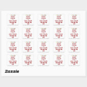 Stickers Festif "Conserver le calme" (Feuille)