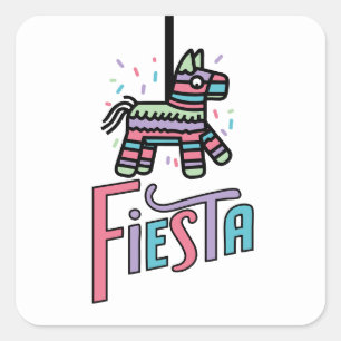 Stickers festifs Fiesta Piñata colorés