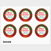 Stickers Festive Fractal Christmas (Cercle Vert) (Feuille)