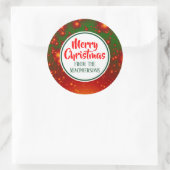 Stickers Festive Fractal Christmas (Cercle Vert) (Sac)