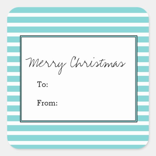 Stickers Festive Turquoise (Devant)