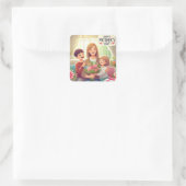 Stickers fête de la mère heureuse (Sac)