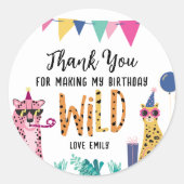 Stickers Fête de l'Enfant Animaux de la Mod (Devant)