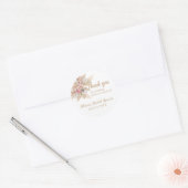 Stickers Fête des mariées Boho Theme Merci (Enveloppe)