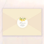 Stickers Fête des mariées Citron vert