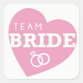 Stickers Fête des mariées de mariée d'équipe PINK 