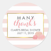 Stickers Fête des mariées Favoriser | Bande rose e (Devant)