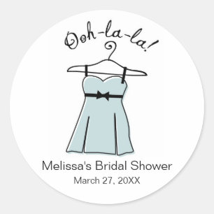 Stickers Fête des mariées Lingerie Bleue Favoriser
