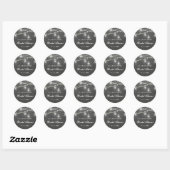 Stickers Fête des mariées Mason Jar en tableau noi (Feuille)