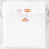 Stickers Fête des mariées photo rose (Sac)