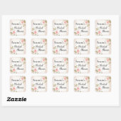 Stickers Fête des mariées rose (Feuille)
