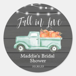 Stickers Fête des mariées Rustic Fall in Love