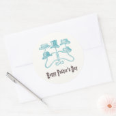 Stickers Fête des pères heureux (Enveloppe)