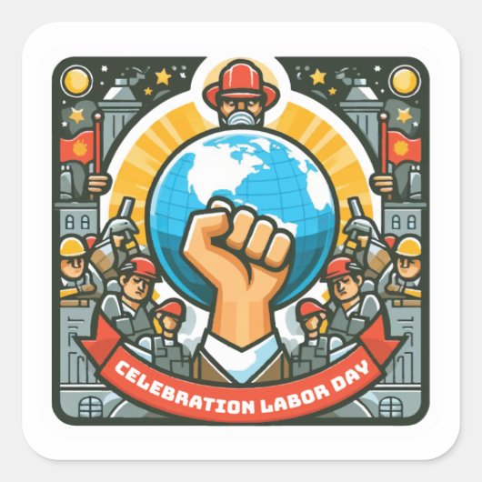 Stickers Fête du Travail (Devant)