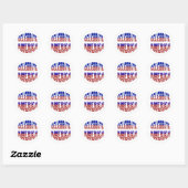 Stickers Fêter America Flag Police #1 (Feuille)
