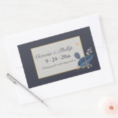 Stickers Feuille bleu (Enveloppe)