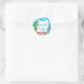 Stickers Feuille de Vibes de plage (Sac)