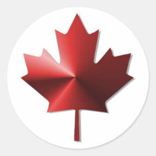 Stickers Feuille d'érable drapeau du Canada