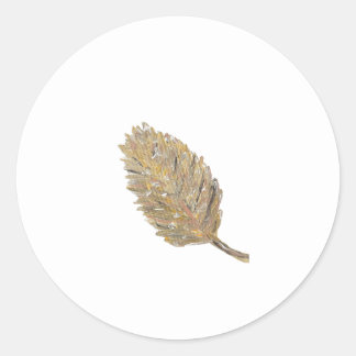 Stickers Feuille d'or - En blanc