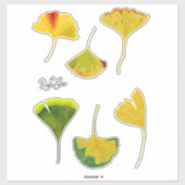 Stickers Feuille Gingko (Feuille)