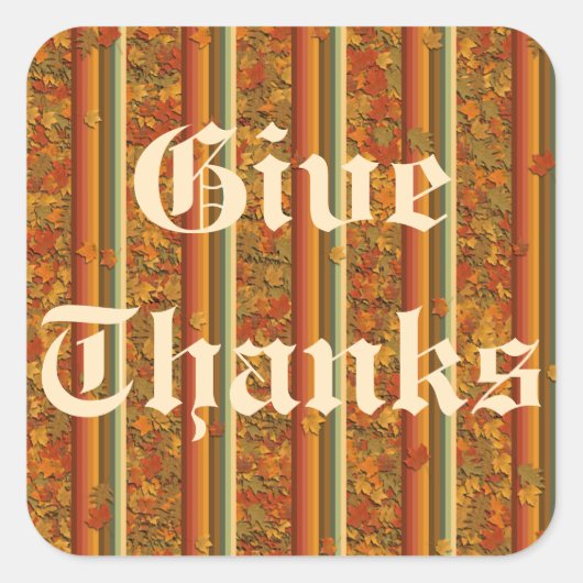 Stickers - Feuilles d'automne et bandes (Devant)