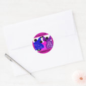 Stickers/fibromyalgie Ronde Sticker (Envelop)