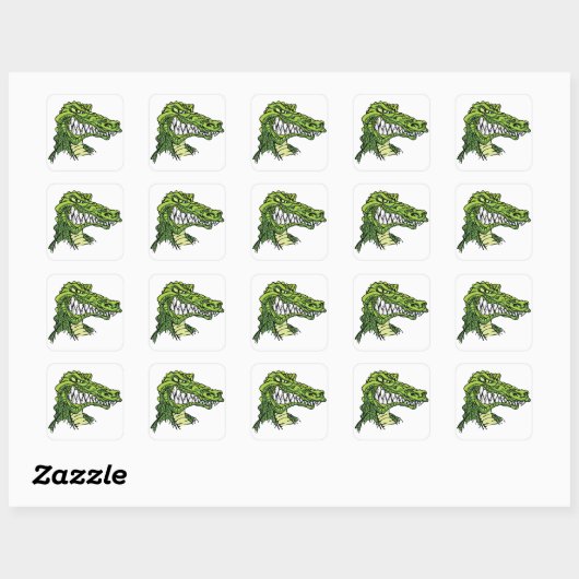 Stickers Fierce Gator (Feuille)