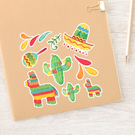 Stickers Fiesta Watercolor (Carnet)