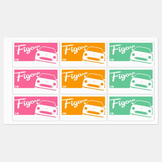 Stickers Figaro (Feuille)