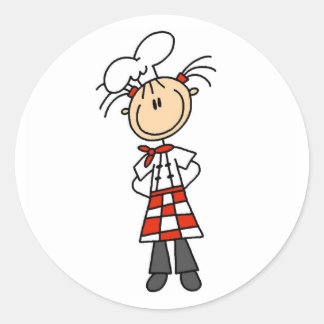 Stickers Figure Chef fille