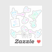 Stickers Figure Sorcière Colorée pour Iphone (Feuille)